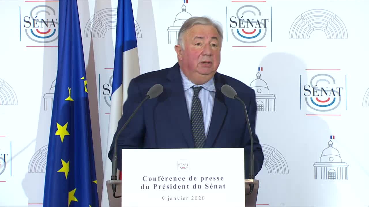 Conférence de presse du Président du Sénat
